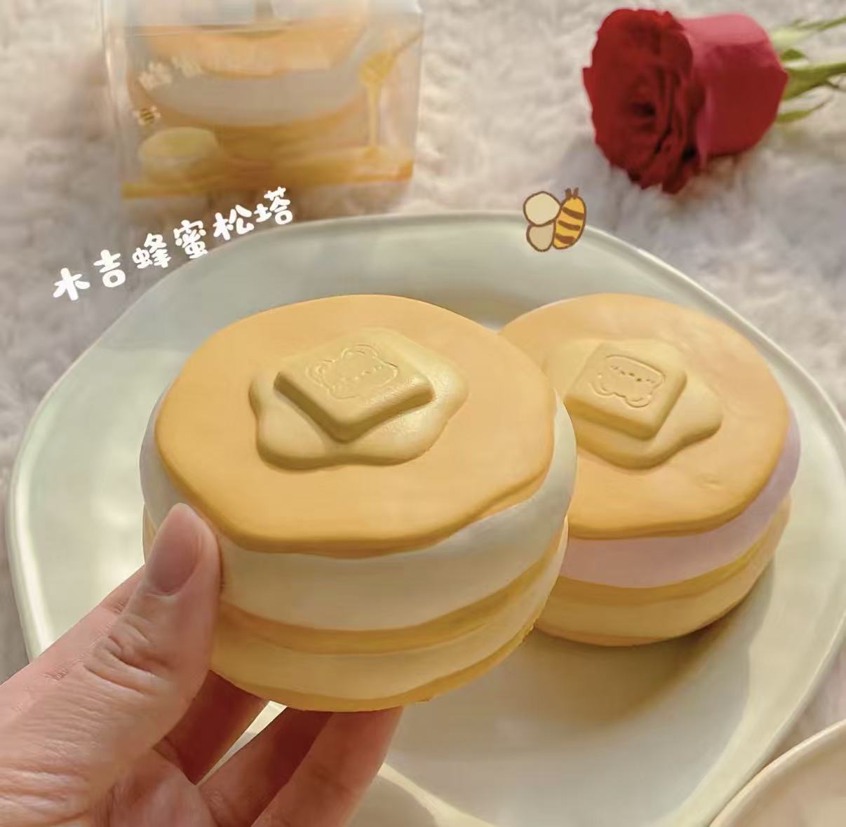 Moozy Honey Pancake Squishy – Rare Squishy Kingdom