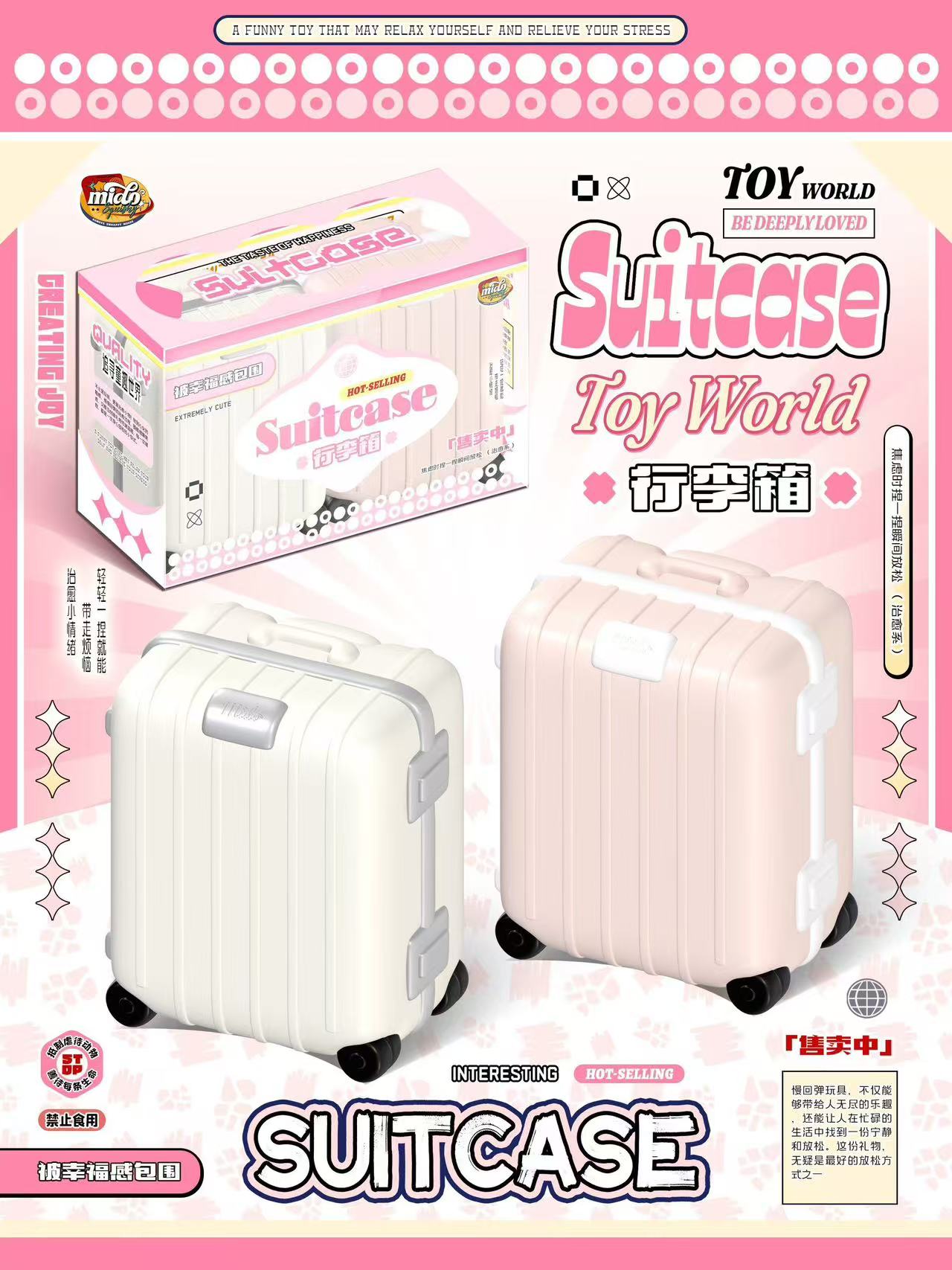 Mido Suitcase Squishy Set