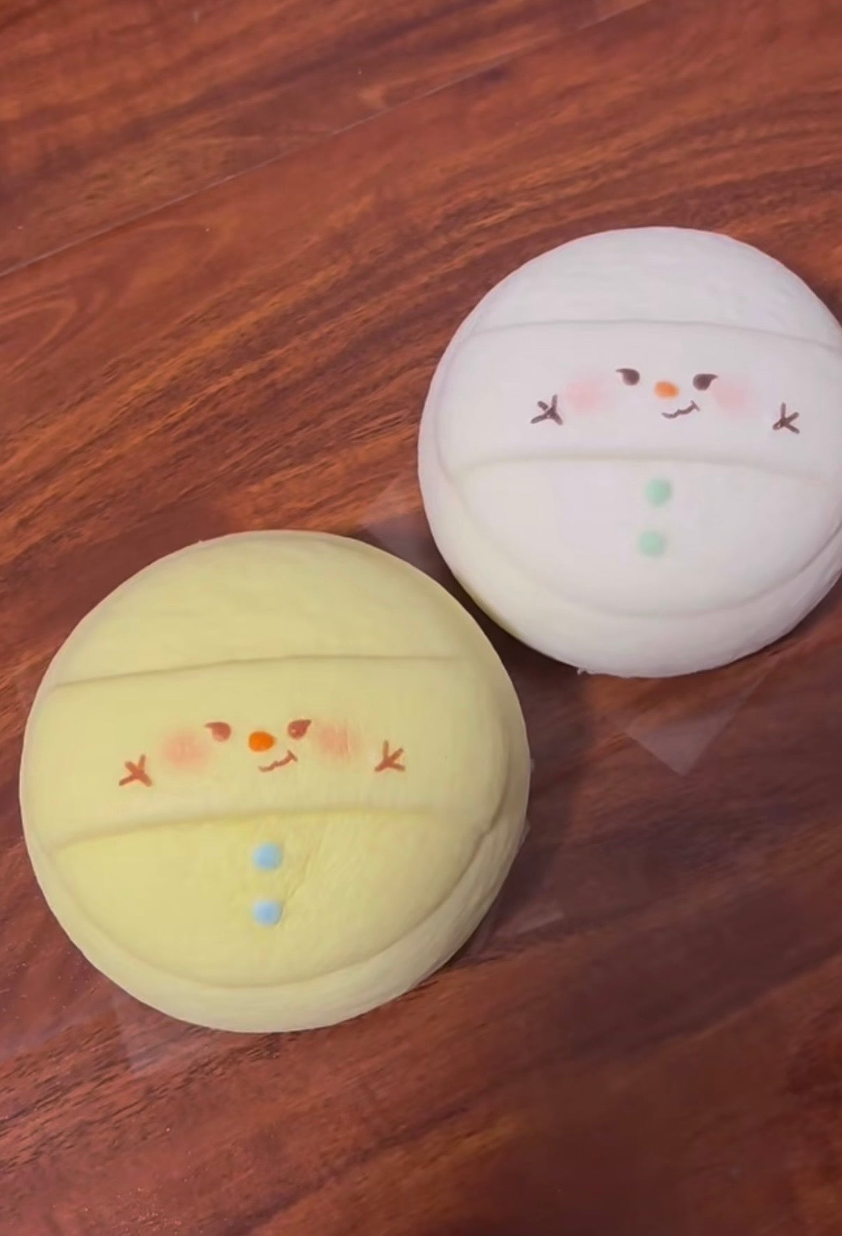 Bread Fantasy Snowman Blender Squishy Set (White & Yellow)