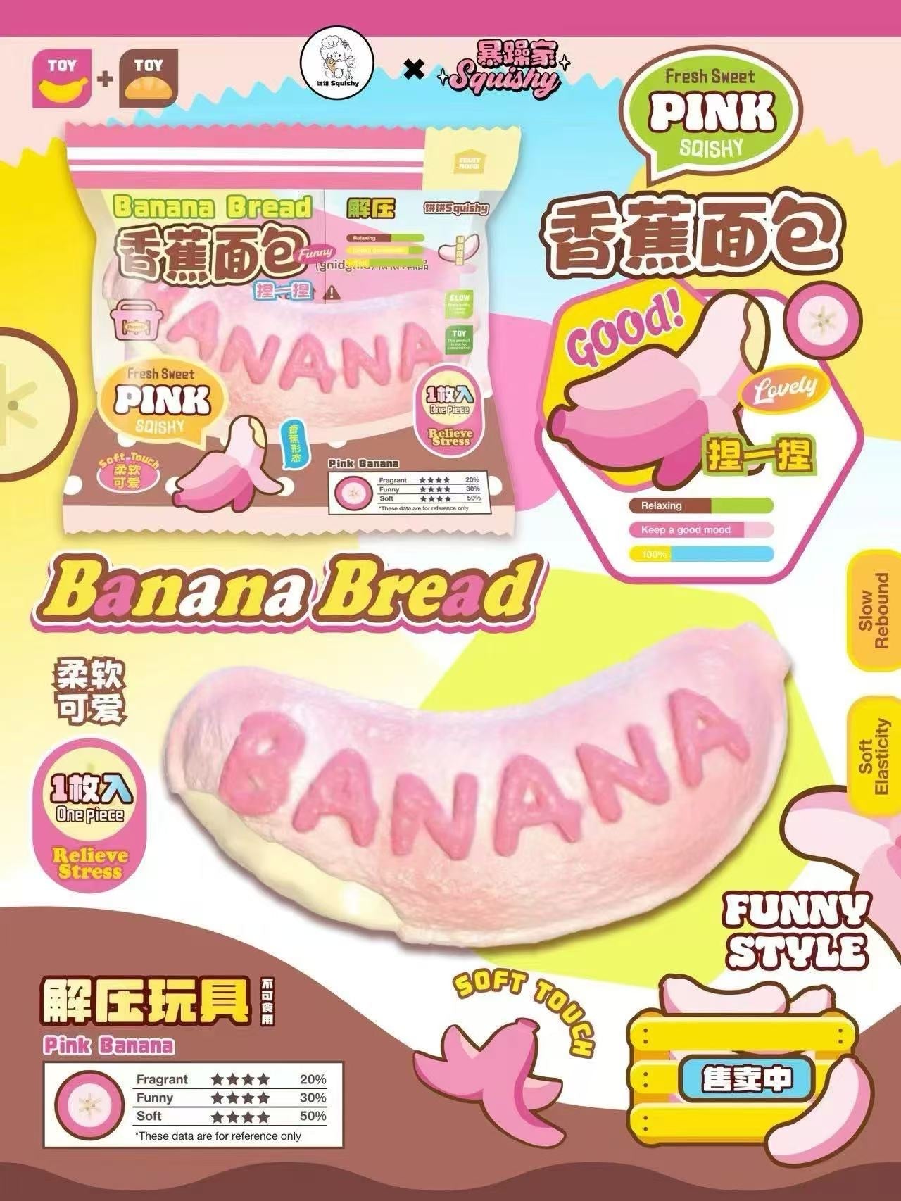 BingBing Banana Bread Squishy