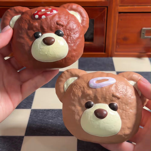 Mido Teddy Bear Biscuit Squishy