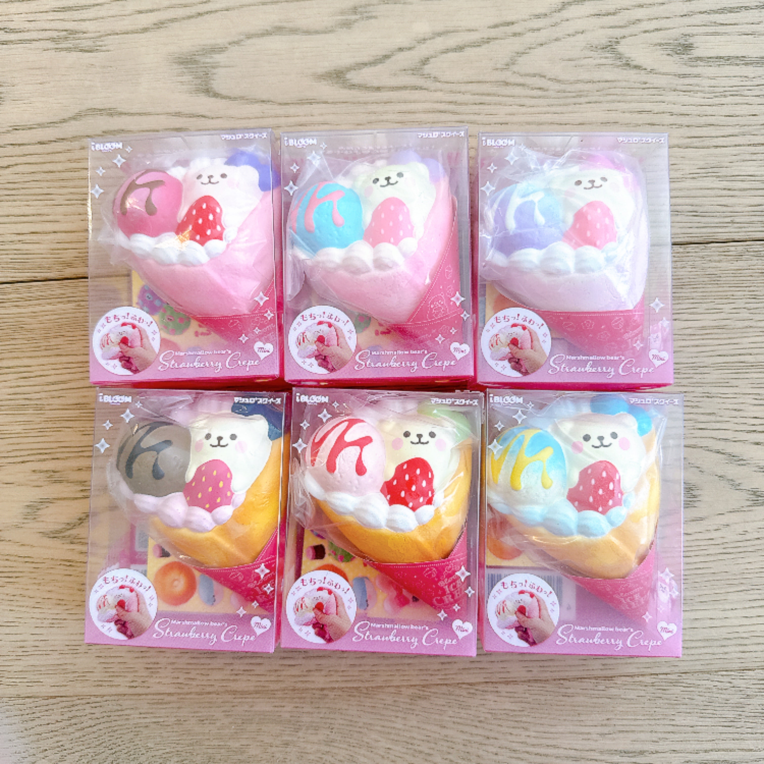 iBloom Marmo Mini Strawberry Crepe Squishy