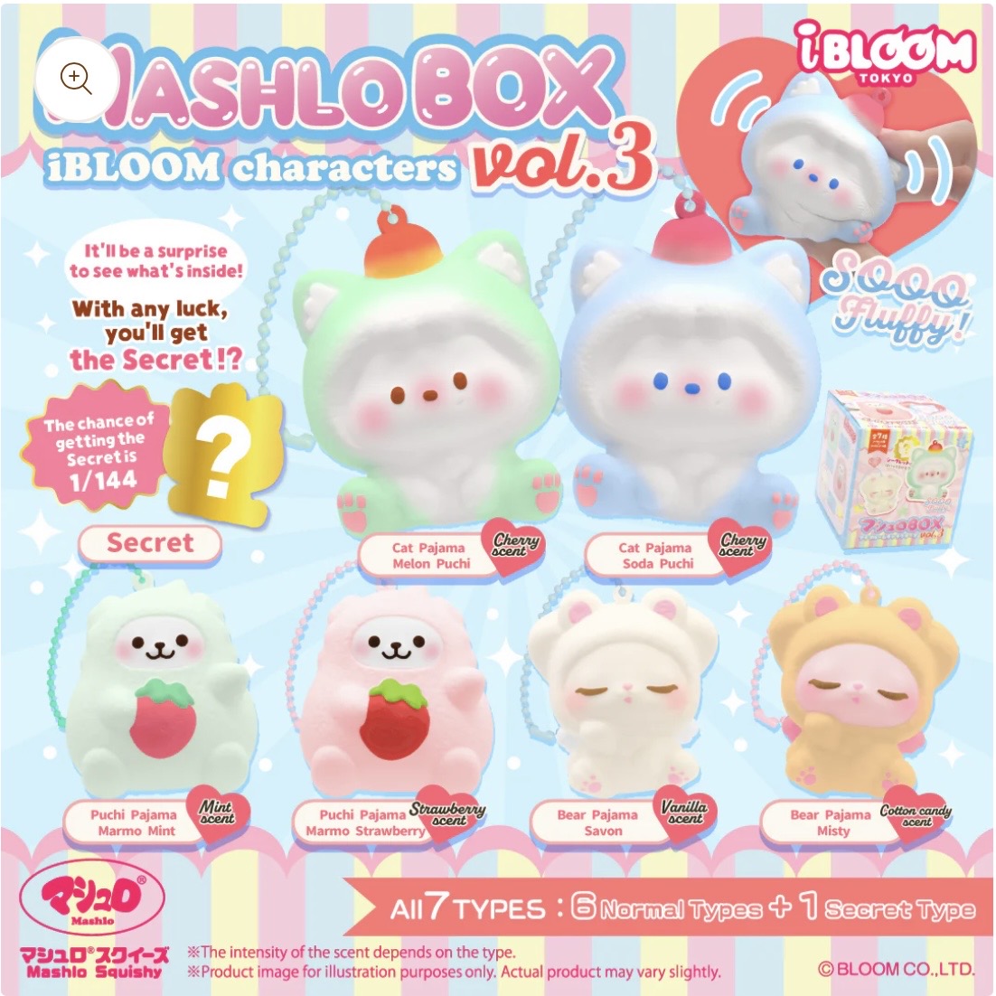 iBloom Characters Mashlo Box Squishy