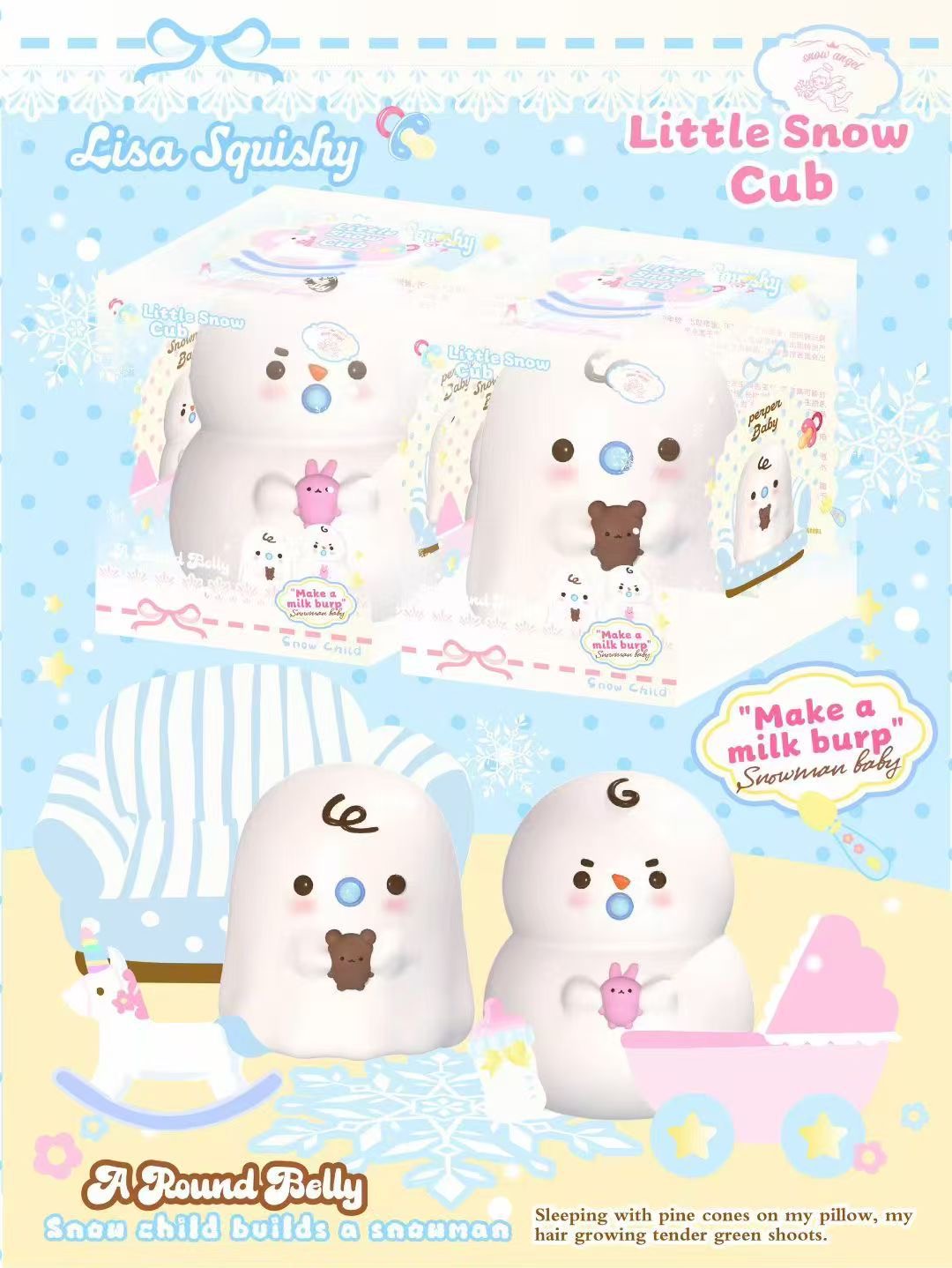 Lisa White Little Snow Cub Squishy