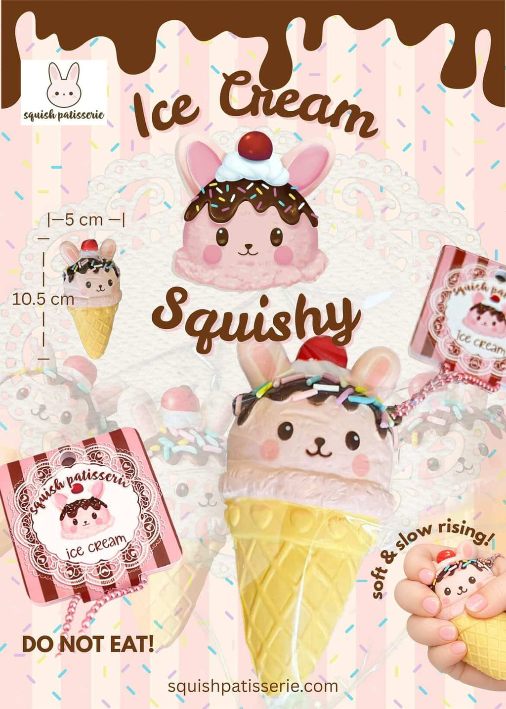 Squish Patisserie Bunny
Ice Cream Squishy