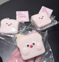 Mido Red Nose Toast Squishy Keychain