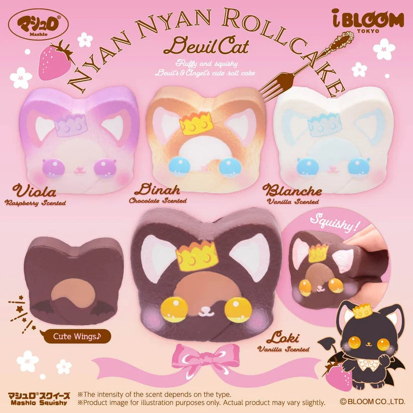 iBloom Nyan Nyan Devil Cat Roll Cake Squishy