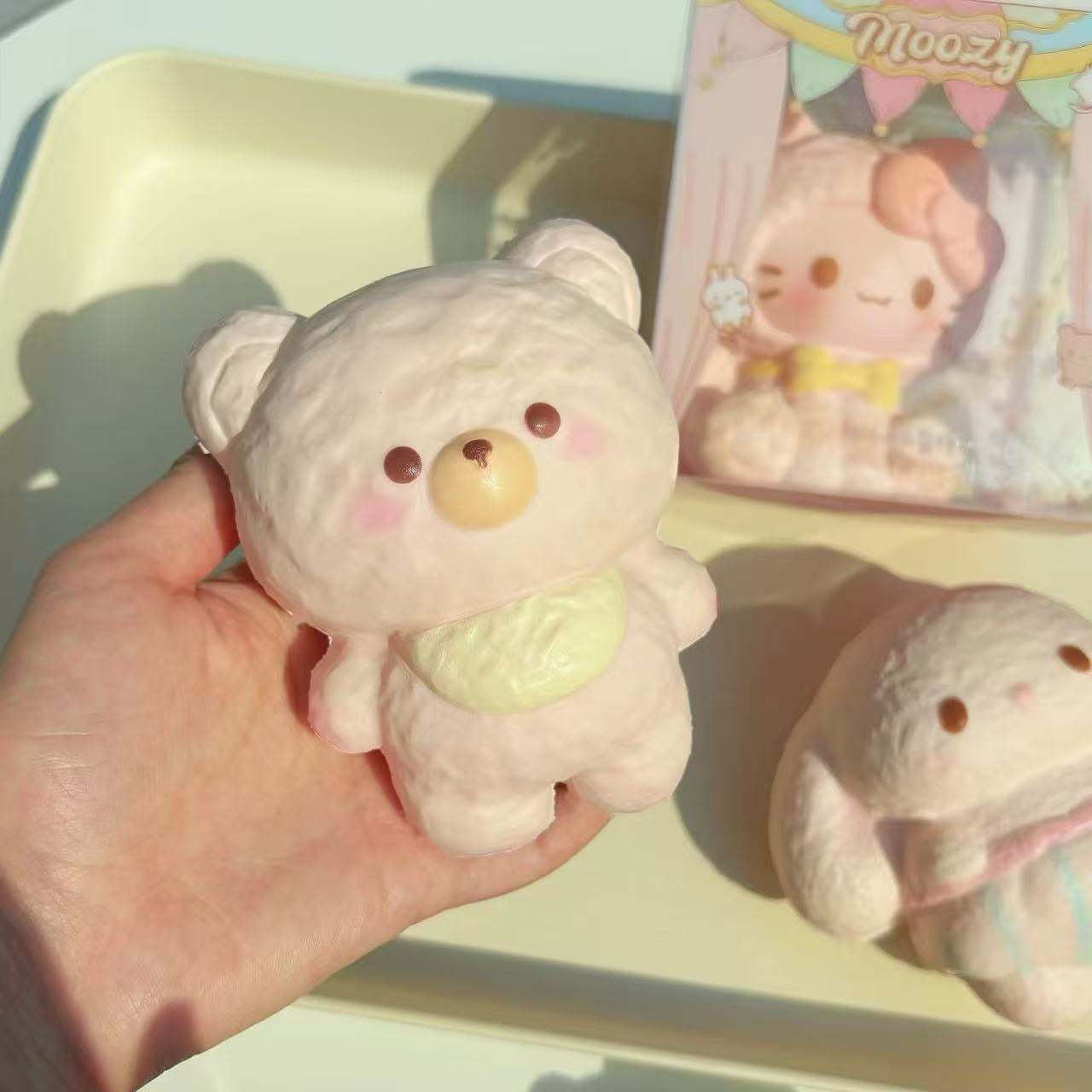 Moozy Cream Bear Squishy