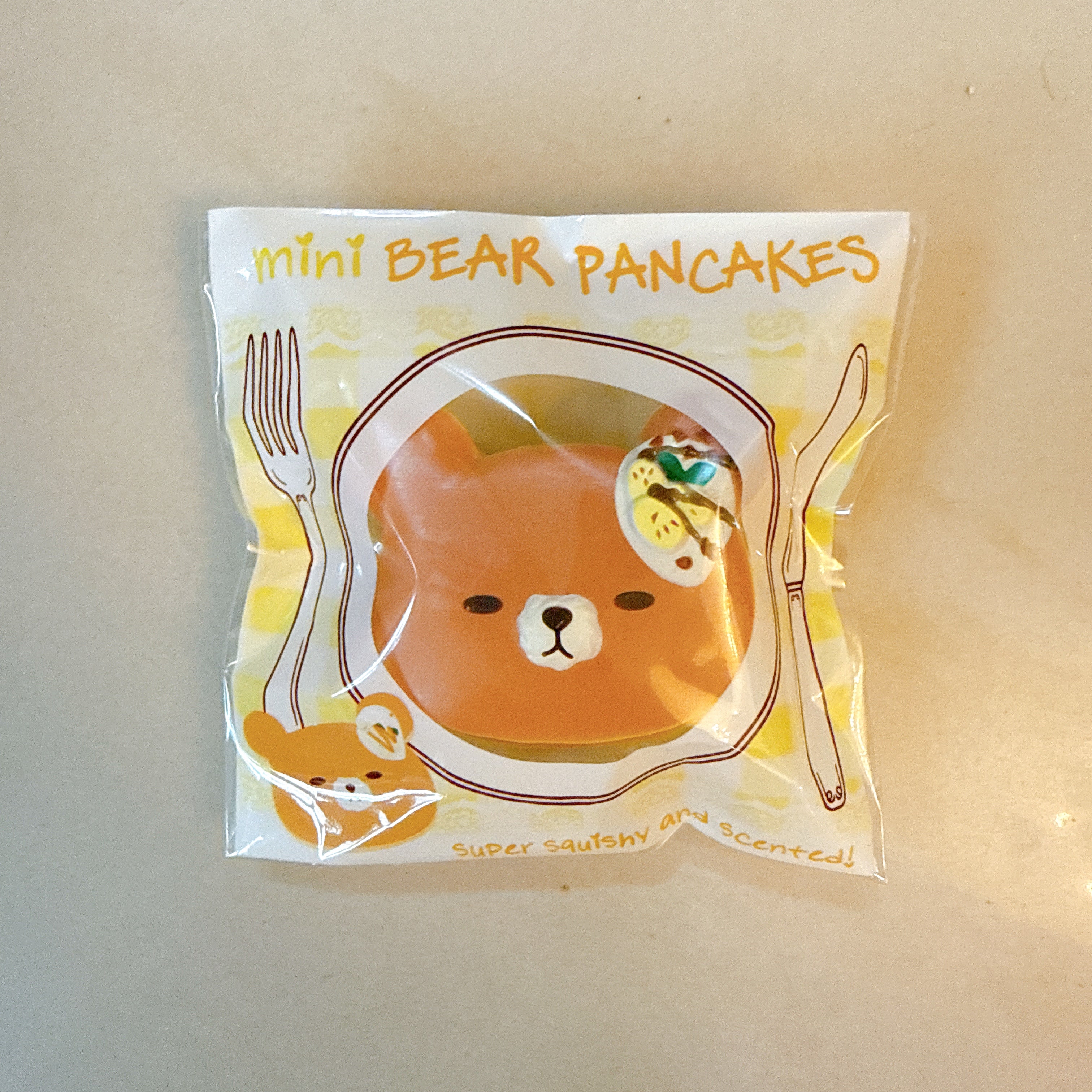 Punimaru Mini Banana Bear Pancake Squishy