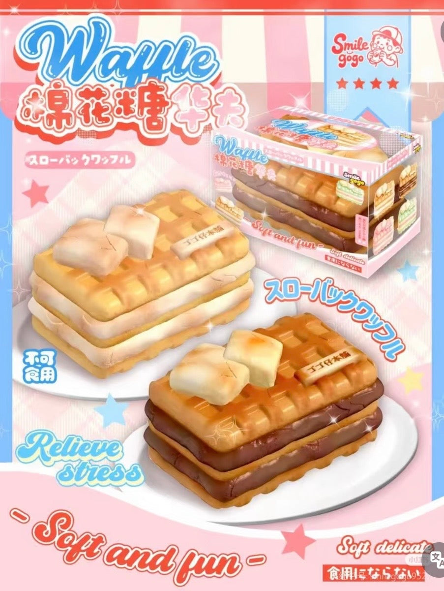 Smilegogo Marshmallow Waffle Squishy