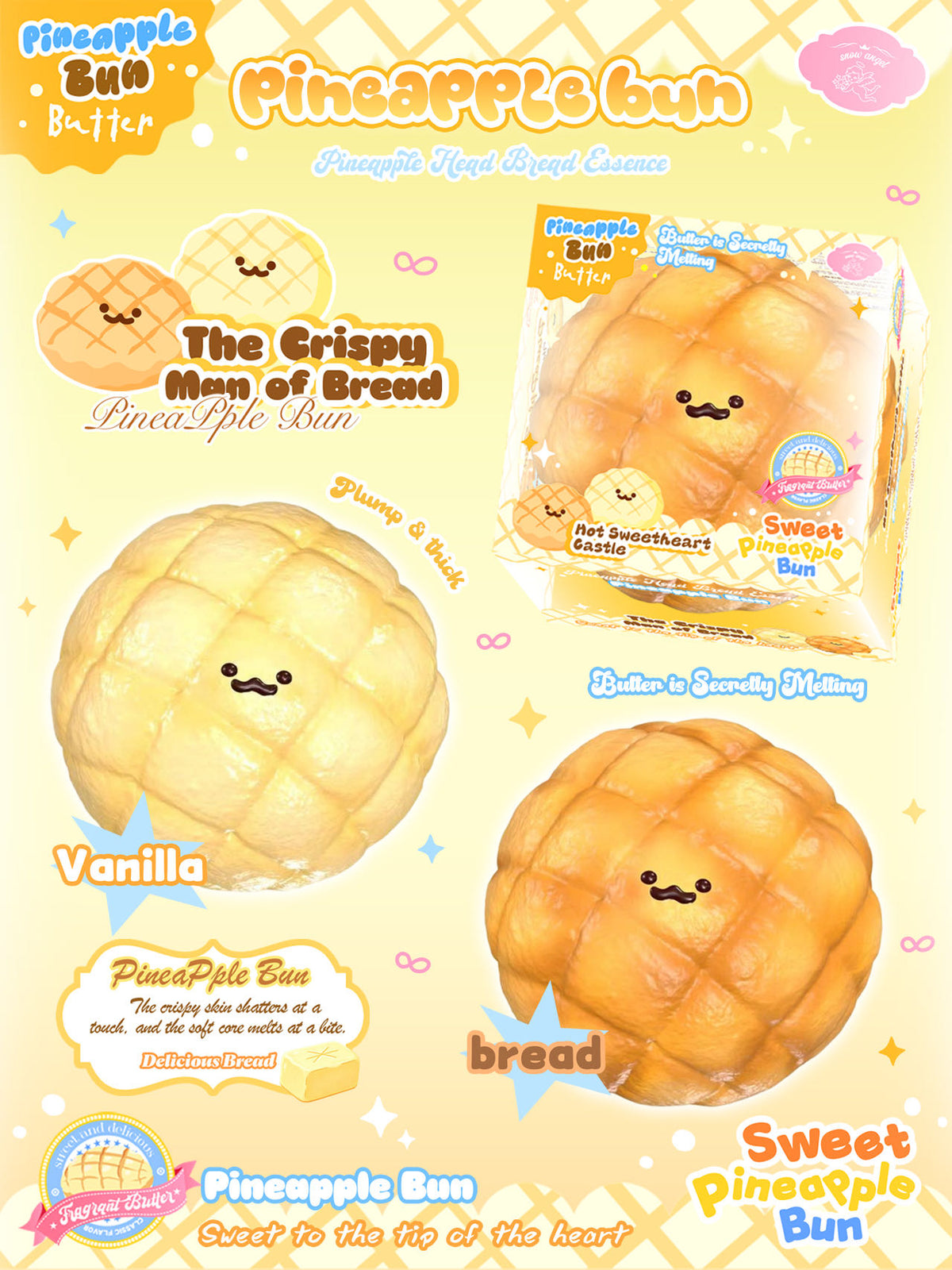 Lisa Jumbo Pineapple Bun Squishy