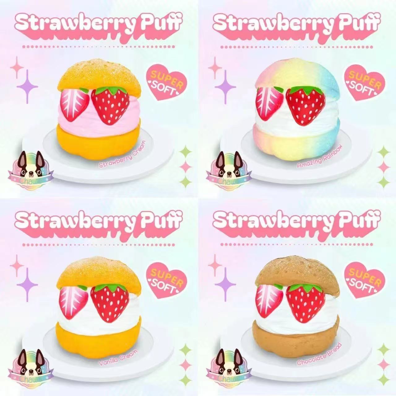 Chawa Strawberry Puff Squishy