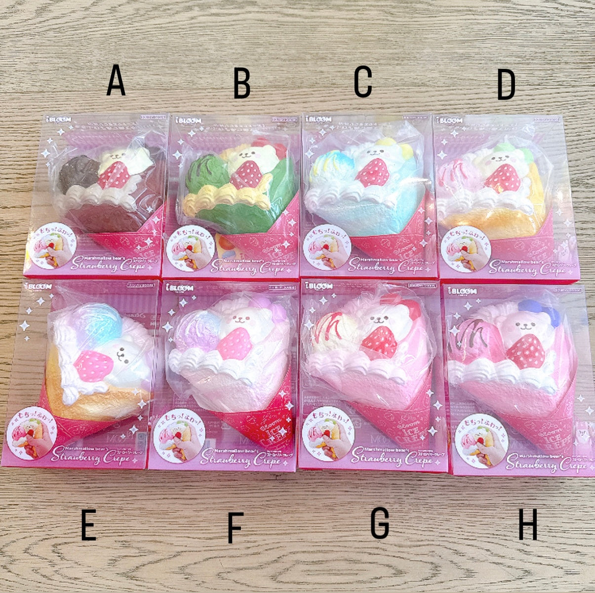 iBloom Marmo Strawberry Crepe Squishy