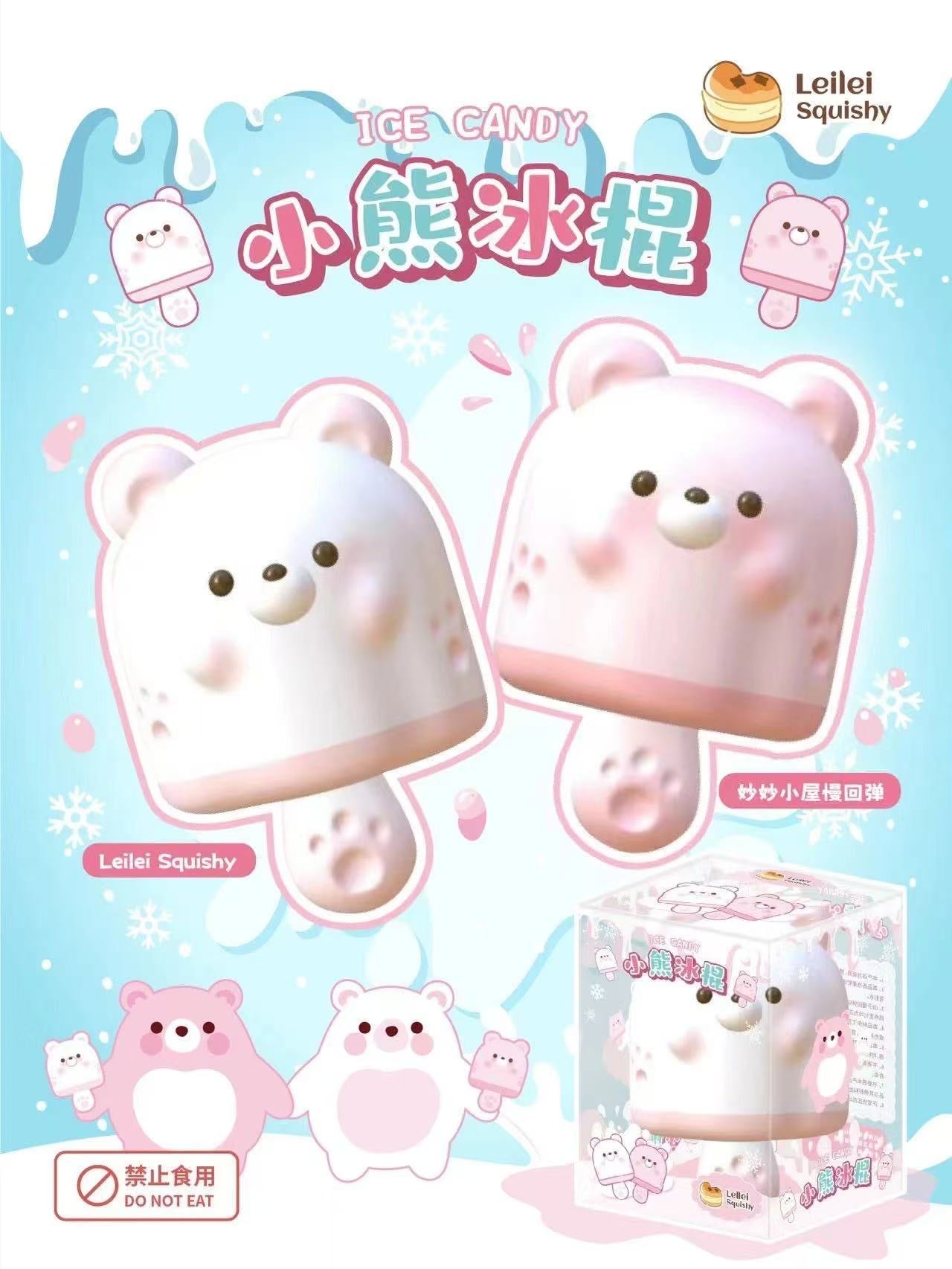 Cutie Bear Ice Candy Squishy (Pink Color)