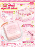 Lisa Strawberry Milk Square Bun Squishy