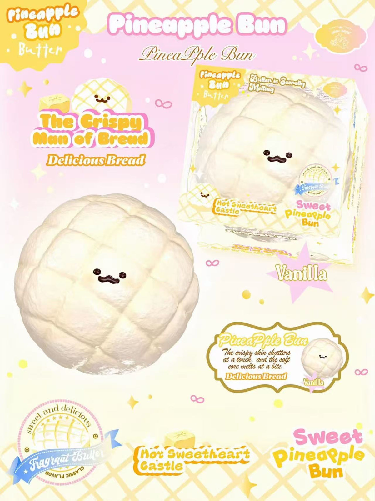 Lisa Pineapple Bun Squishy
