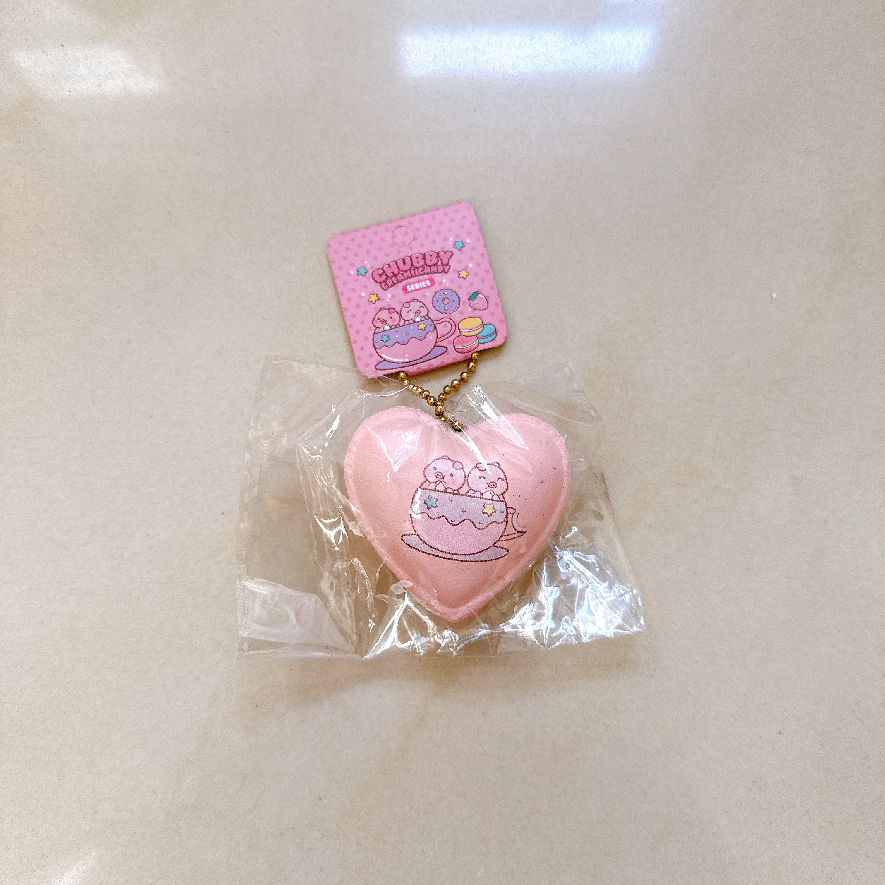Creamiicandy Marshmellii Heart Macaroon Squishy