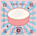 Hachimi White Peach Cake Roll Squishy