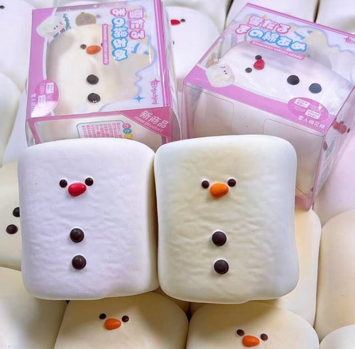 Hachimi Snowman Cotton Candy Squishy
