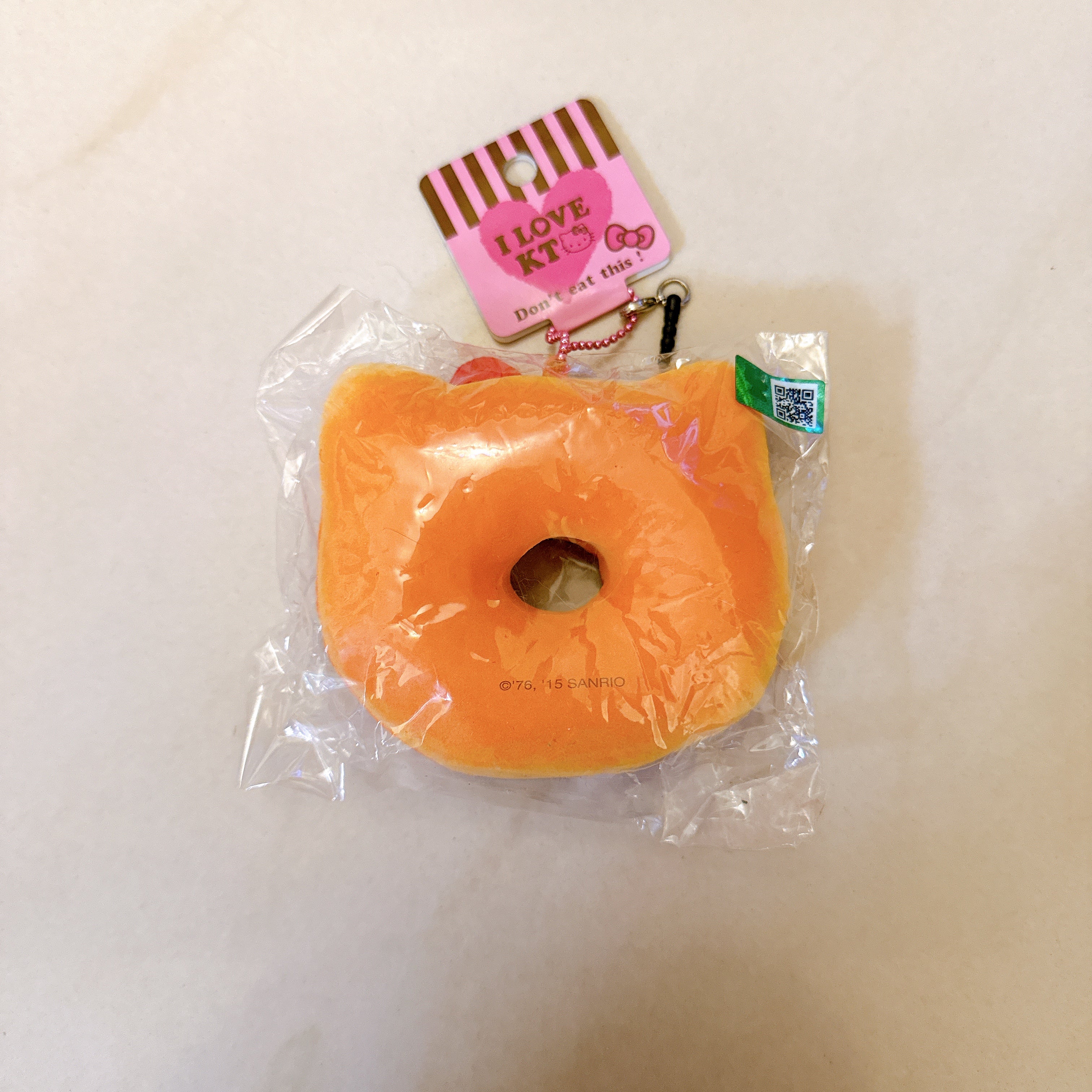 Hello Kitty Hot Pink Drizzle Donut Squishy (2015 License)