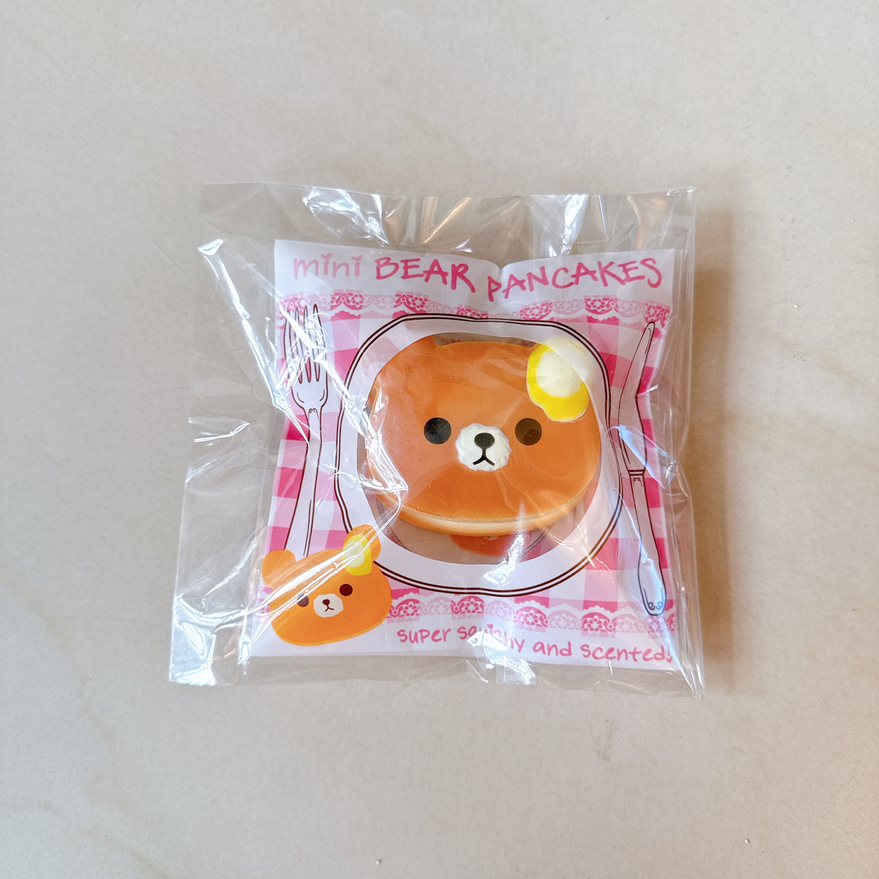 Punimaru Mini Butter Bear Pancake Squishy
