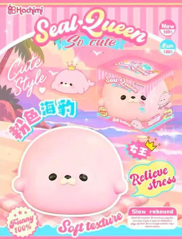 Hachimi Super Jumbo Sakura Seal Queen Squishy