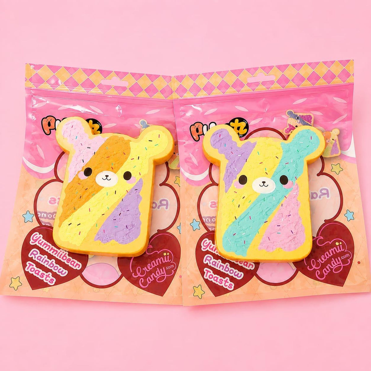 Creamiicandy Yummiibear Rainbow Toast Squishy