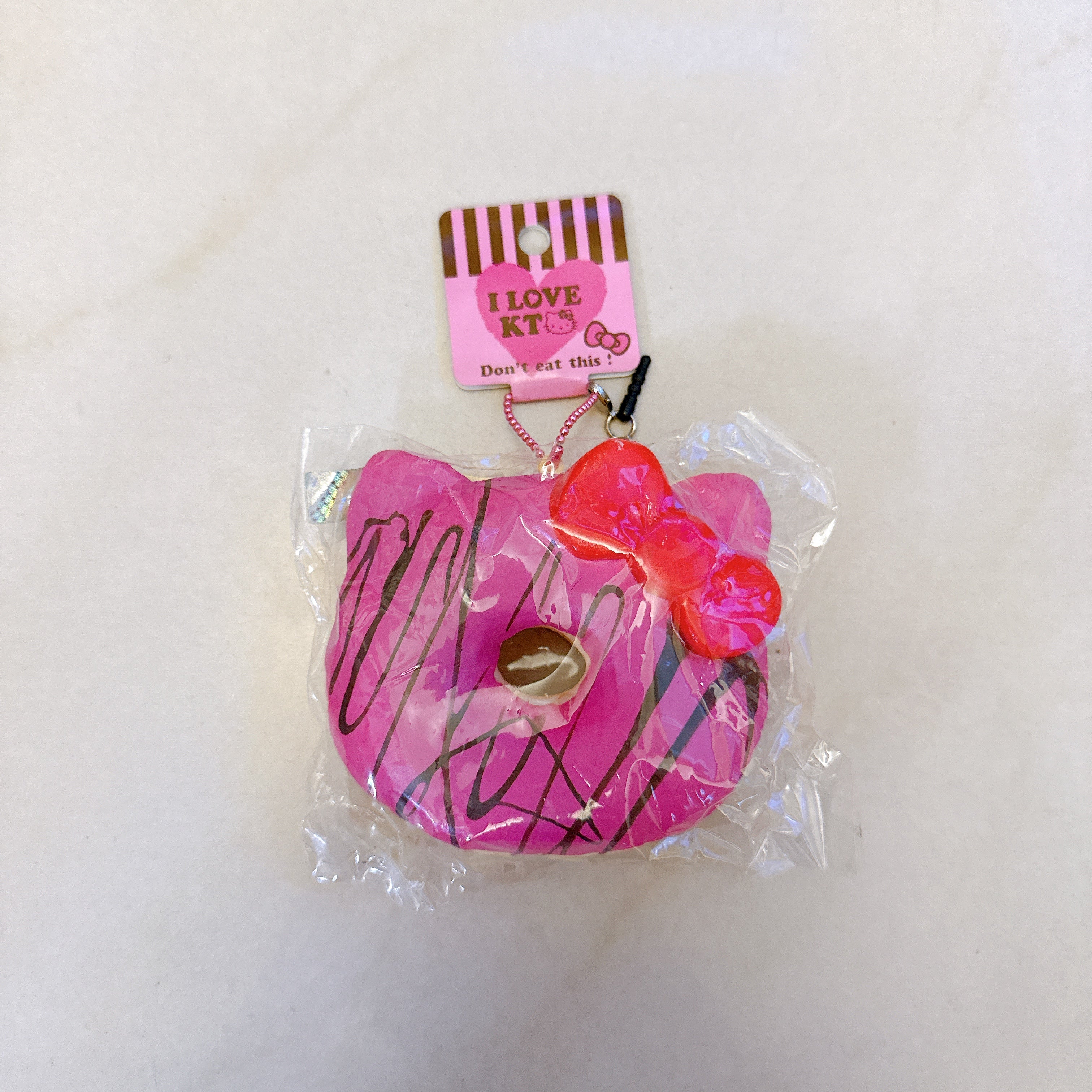 Hello Kitty Hot Pink Drizzle Donut Squishy (2015 License)