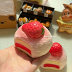 Moozy Strawberry Mochi Squishy