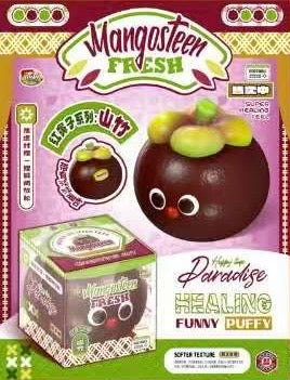 Mido Red Nose Mangosteen Squishy