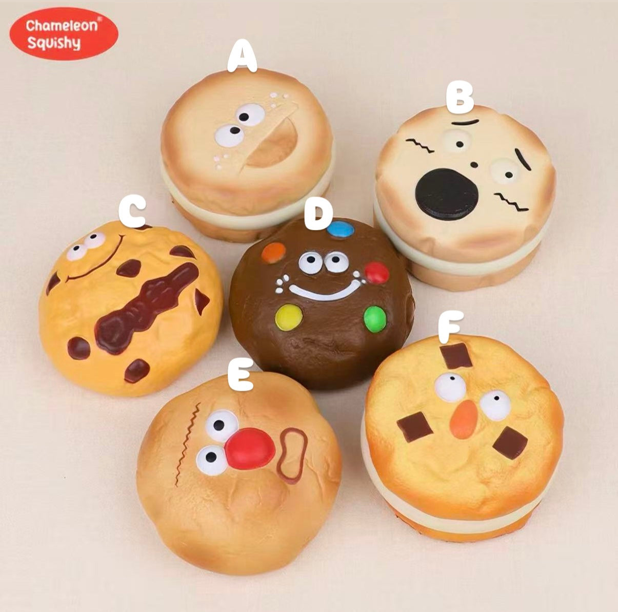 Chameleon Jumbo Dumb Cookie Squishy