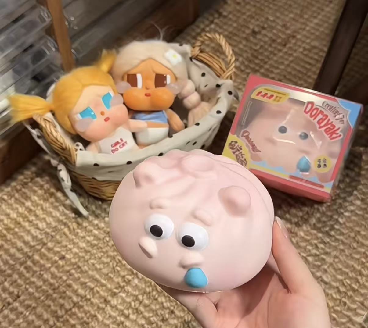 Mido Pink Hippo Bun Squishy