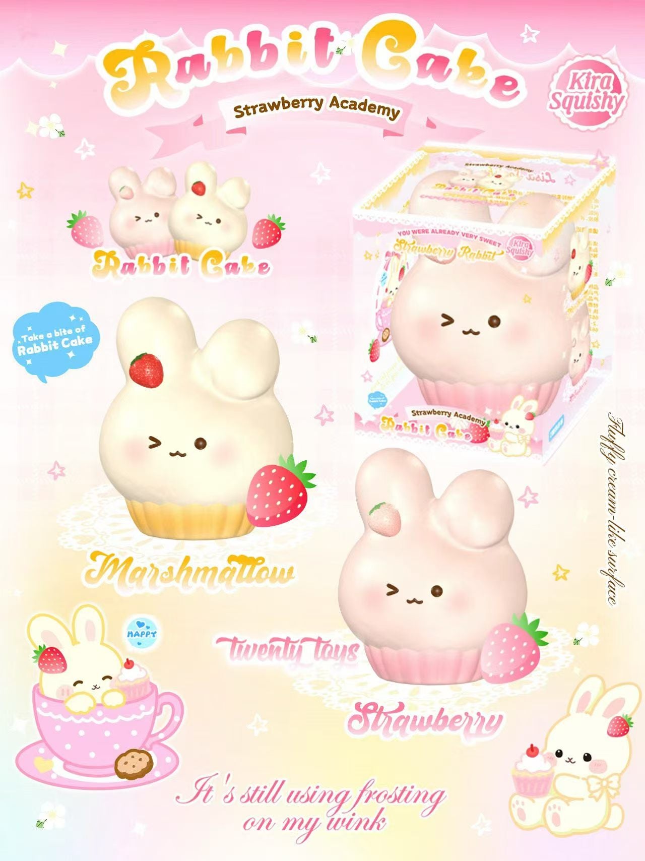Mido x RSK Limited Strawberry Chocolate Pie Squishy | Rare Squishy