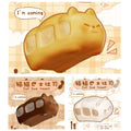 Zoey Cat Bus Toast Squishy