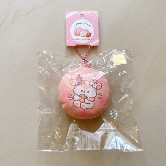 Deer strawberry milk bun