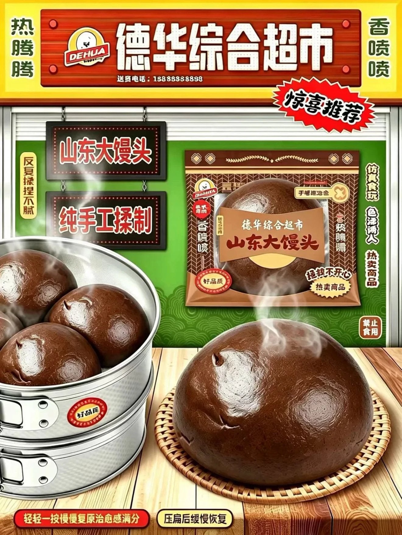 Mido Chocolate Big Bun Squishy