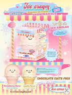 Lisa Snowman Ice Cream Squishy