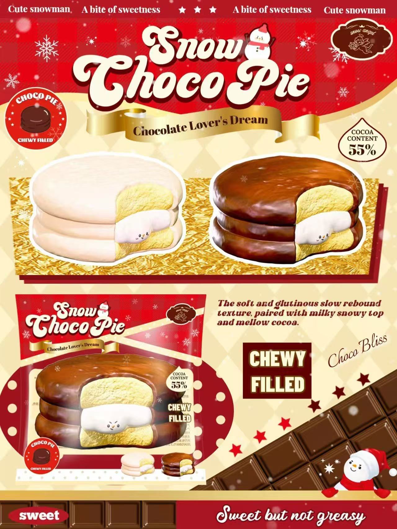 Lisa Snow Choco Pie Squishy (White Colour)