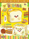 Mido Red Nose Banana Toast Squishy (Yellow Colour)
