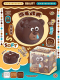 Mido Bear Chocolate Cake Squishy