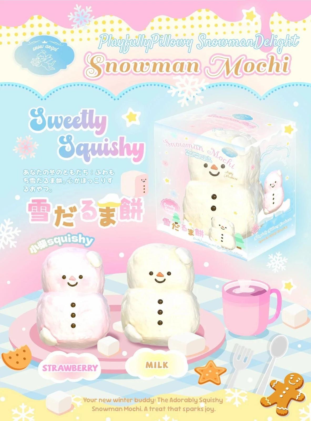 Lisa Snowman Mochi Squishy (Milk Flavor)