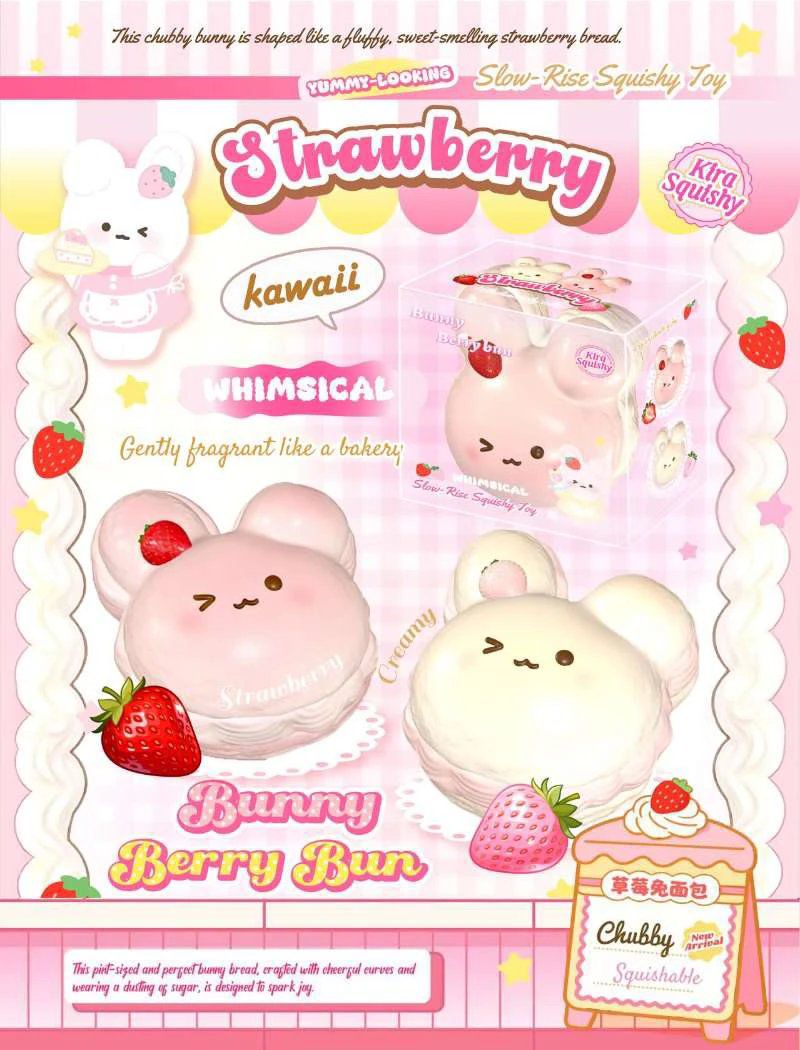 Lisa Bunny Berry Bun Squishy