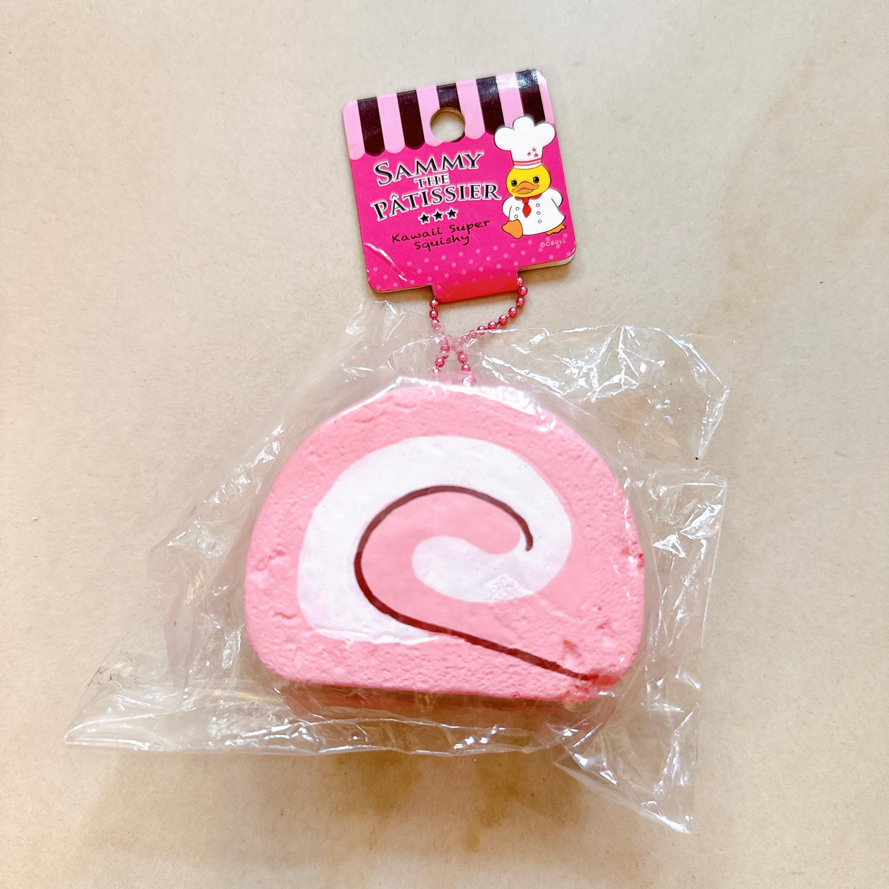 Sammy Pink Cream Roll Squishy