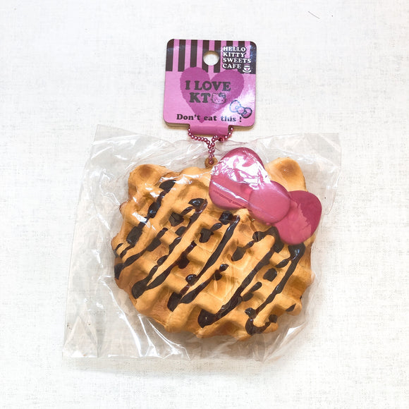 Hello Kitty Waffle (Pink Ribbon, Chocolate Drizzle)